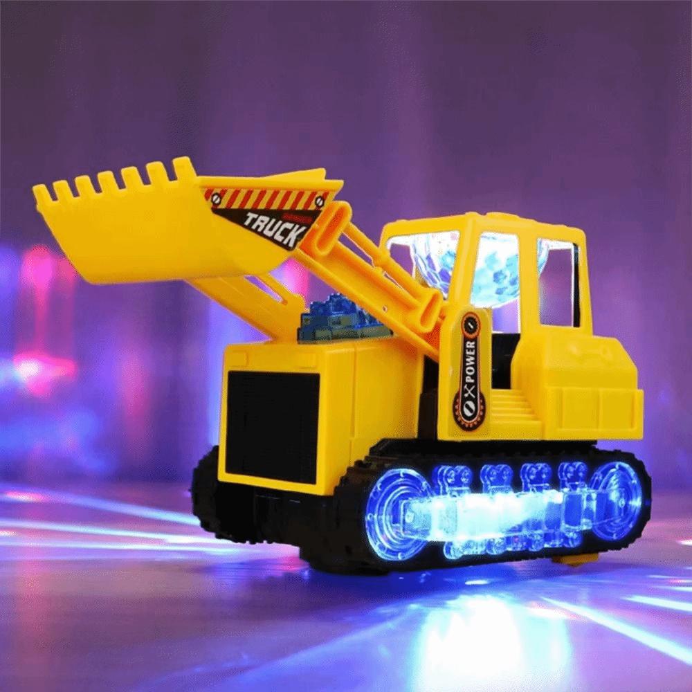 Colorful Music Electric Bulldozer Toy Universal Wheels Engineering Vehicle Toy  Kids Birthday Gifts