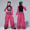 Trendy Kids' Jazz Dance Crop Top Set - Cool Street Style Performance Outfit