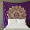 Large Golden Ombre Mandala Wall Tapestry Traditional Indian Hippie Room Decoration Oriental Artist Indian Bedroom Hanging