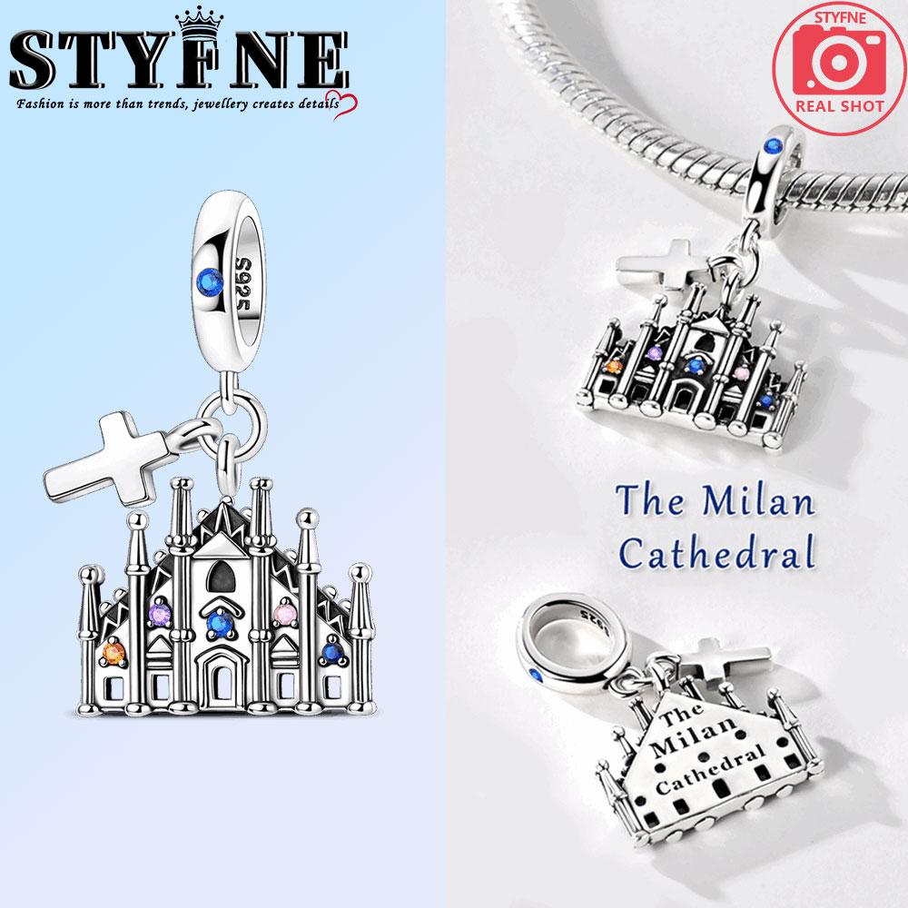 Charms Original Copper Charms Beads Paris Eiffel Tower Church Charm For Bracelet Pendant Dangle Women Jewelry Gift