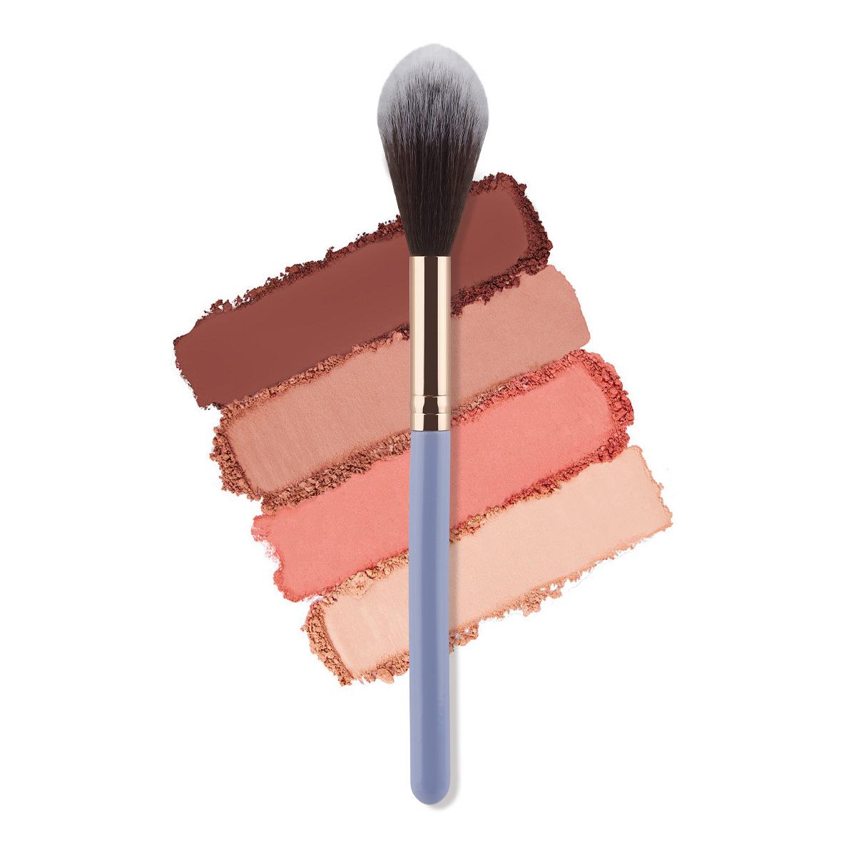 Многофункциональная веерная кисть: Хайлайтер, Растушевка, Фиксирующая пудра и Инструмент для удаления излишков пудры