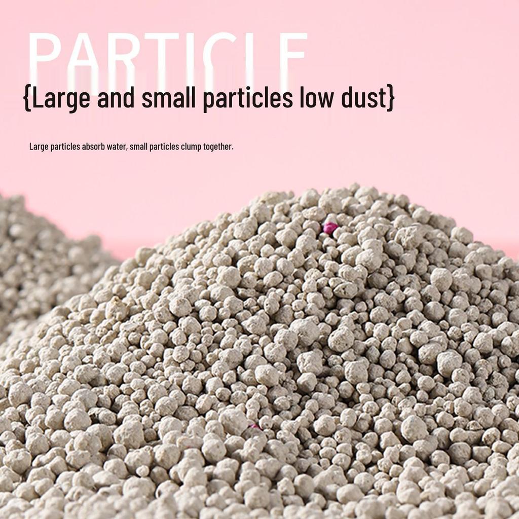 Low Dust Clumping Bentonite Cat Litter - Deodorizing, Small Particles, Ideal for Japan & Southeast Asia.