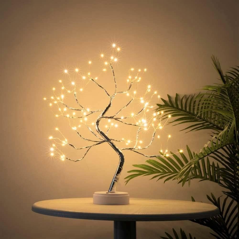 Fairy Tree Light 108Led Twinkle Tree Fairy Light Spirit Silver Tree Lamp Battery/USB Operated Adjustable Branche Home Decoration