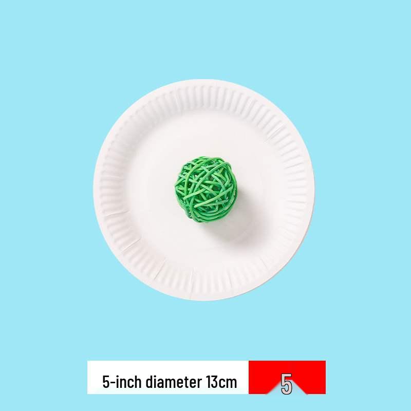 Children s Disposable White Paper Plates for Painting, Drawing, and Crafts - DIY Craft Materials for Cake and Kindergarten Activities.
