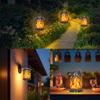 Solar Lanterns Outdoor Waterproof Hanging Solar Lanterns Garden Lights Solar Powered Flame Lights for Patio Pathway Deck Yard