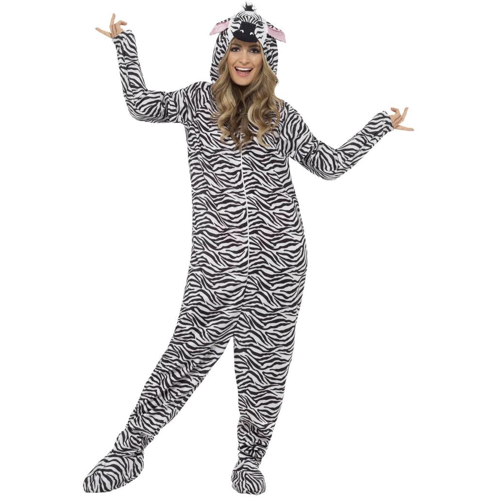 Smiffys Unisex Adult Zebra Costume