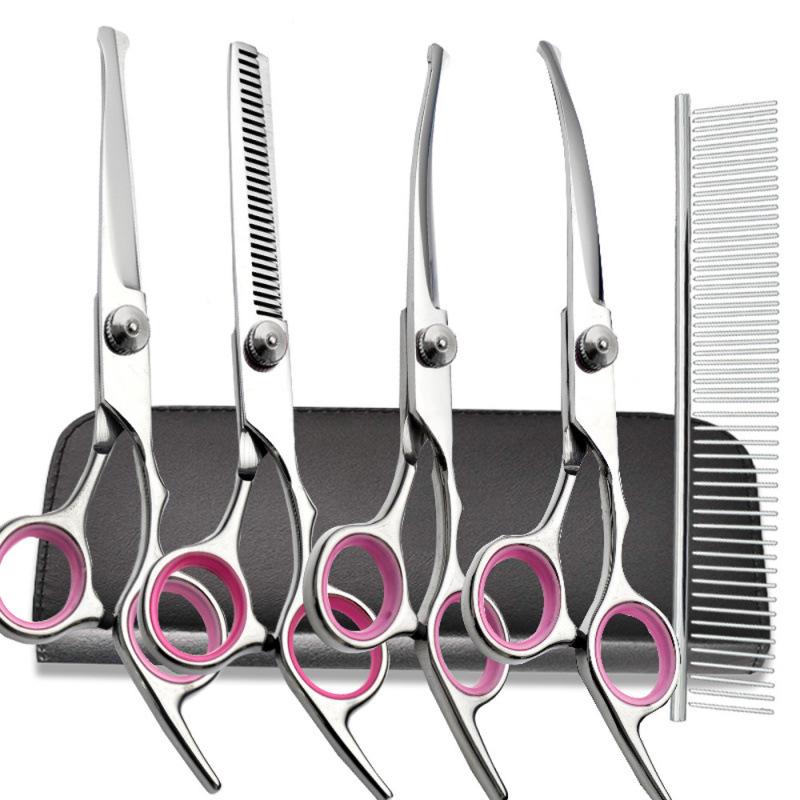 Teddy Dog 6-Inch Stainless Steel Grooming Scissors Set