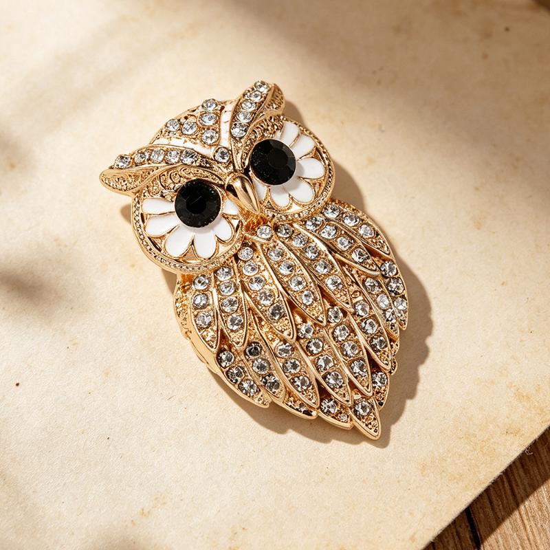 Unique Personality Owl Brooch Pin Retro Cute Jewelry Birthday Party Festival Gift For Men And Women