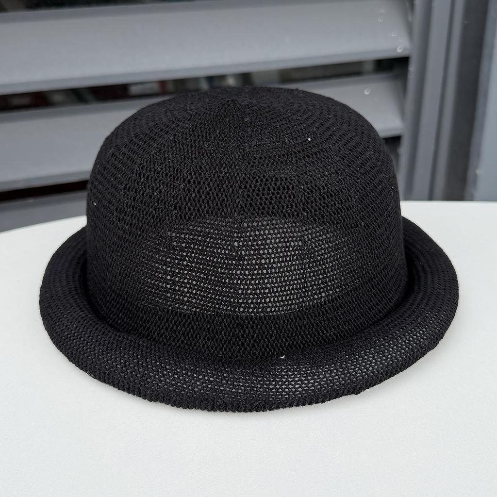 Simple versatile crimped dome top hat women's spring summer hollow breathable versatile ball hat sunshade cool hat