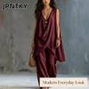 JPNTKY Women's Fashion Casual Sleeveless V Neck Pants Suits