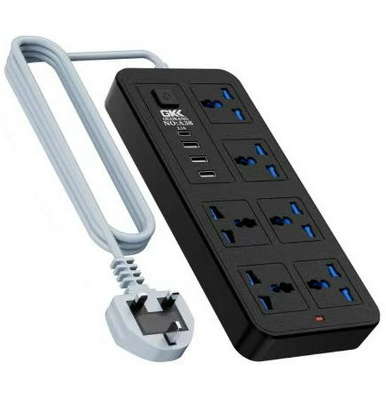 UK Standard Power Strip: Multi-Socket Panel with USB and Extension Cord