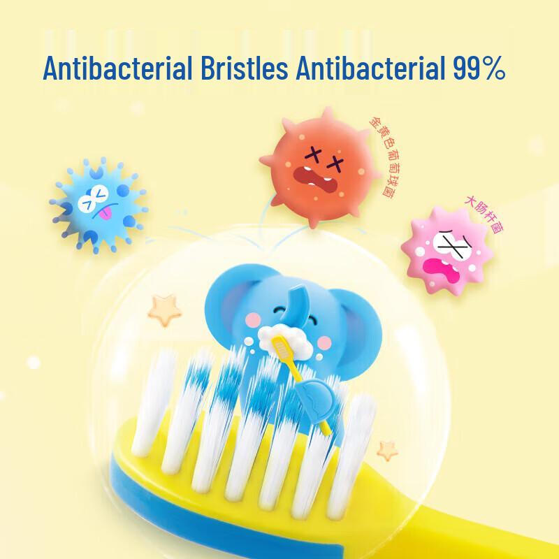 LION Shishokukirei Kids Antibacterial Soft Toothbrush 3-Pack