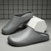 Fashion Summer Man Flip Flops 2024 New Solid Sandals Men Fashion Outside Thick Massage Non-slip Sole Bathroom Casual Beach Home Slipper