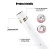 Brori 3 in 1 Dames Haartrimmer Multifunctionele Epilator Volledige Lichaamsscheerapparaat USB Elektrisch Wasbare Set Zakformaat en draagbaar