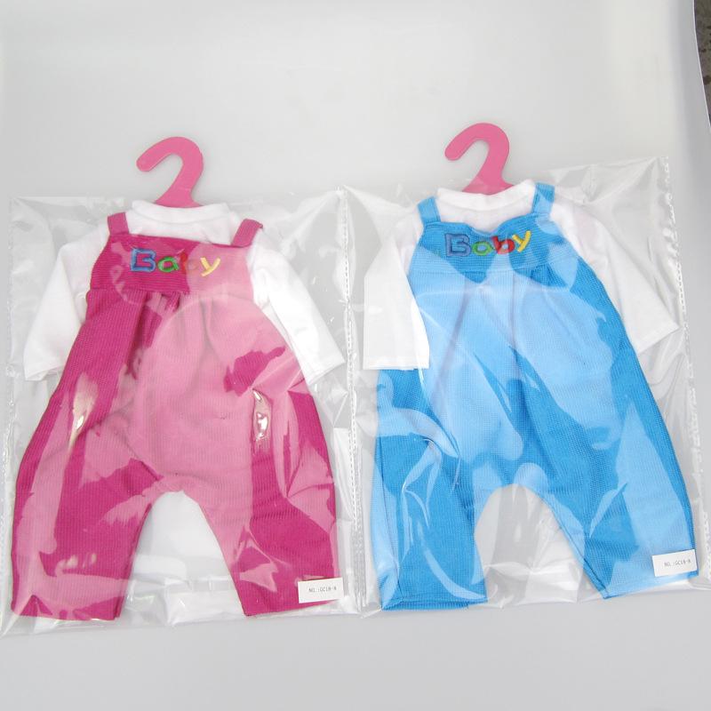 

Кукольная одежда для новорожденной куклы, наряды и шорты-нагрудники для кукол 35-45 см 33*35cm,2Pcs красный/синий