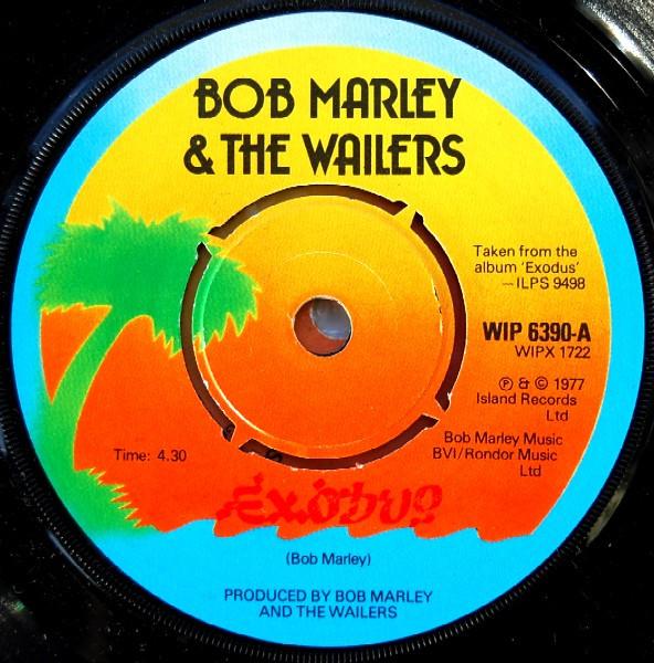 

7inch Record BOB MARLEY & THE WAILERS - Exodus WIP6390 Island Records 1977 UK Reggae, Ska & Dub Used
