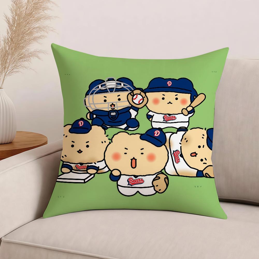Cartoon Y-yurang bear Pillow Case Office Cushions Suitable For Sofa Car Bedroom Decorative Cushion Cover