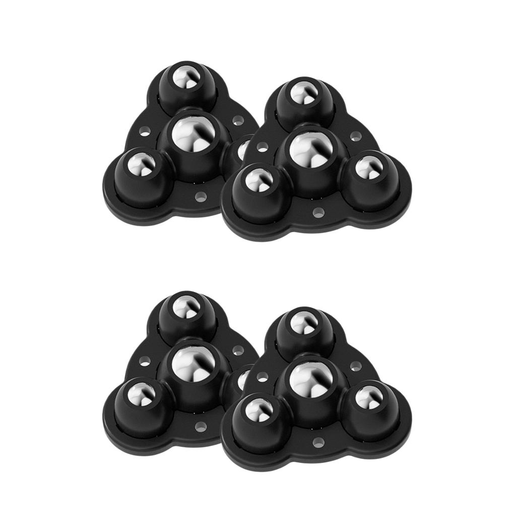 4 szt. Nie wiercić klejących się podstaw mebli kółka 360 stopni obracające się kółka kulowe przyklejane do mebli do sofy i łóżka