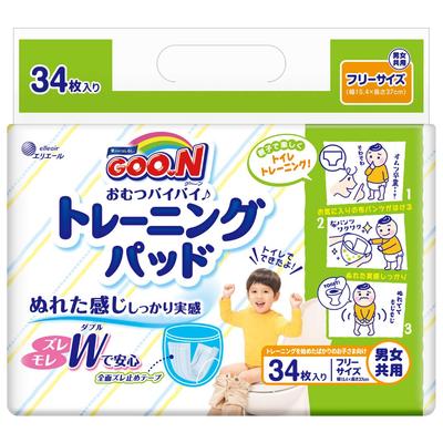 Pad Free Goon Anshin Training 34 Sheets 37cm [Training Size]