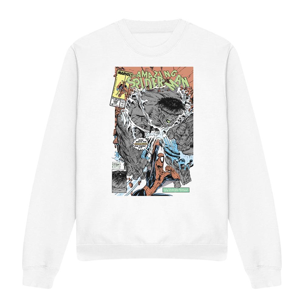 Spider-Man Unisex Adult Strongest There Is Hulk Cover Sweatshirt
