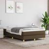 Vidaxl Continental Bed with Mattress, Brown, Fabric, 120X200 Cm