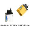5 Ports Phone Charger Adapter With Light USB C Charger 240W Charger Plug for iPhone/Xiaomi/Samsung