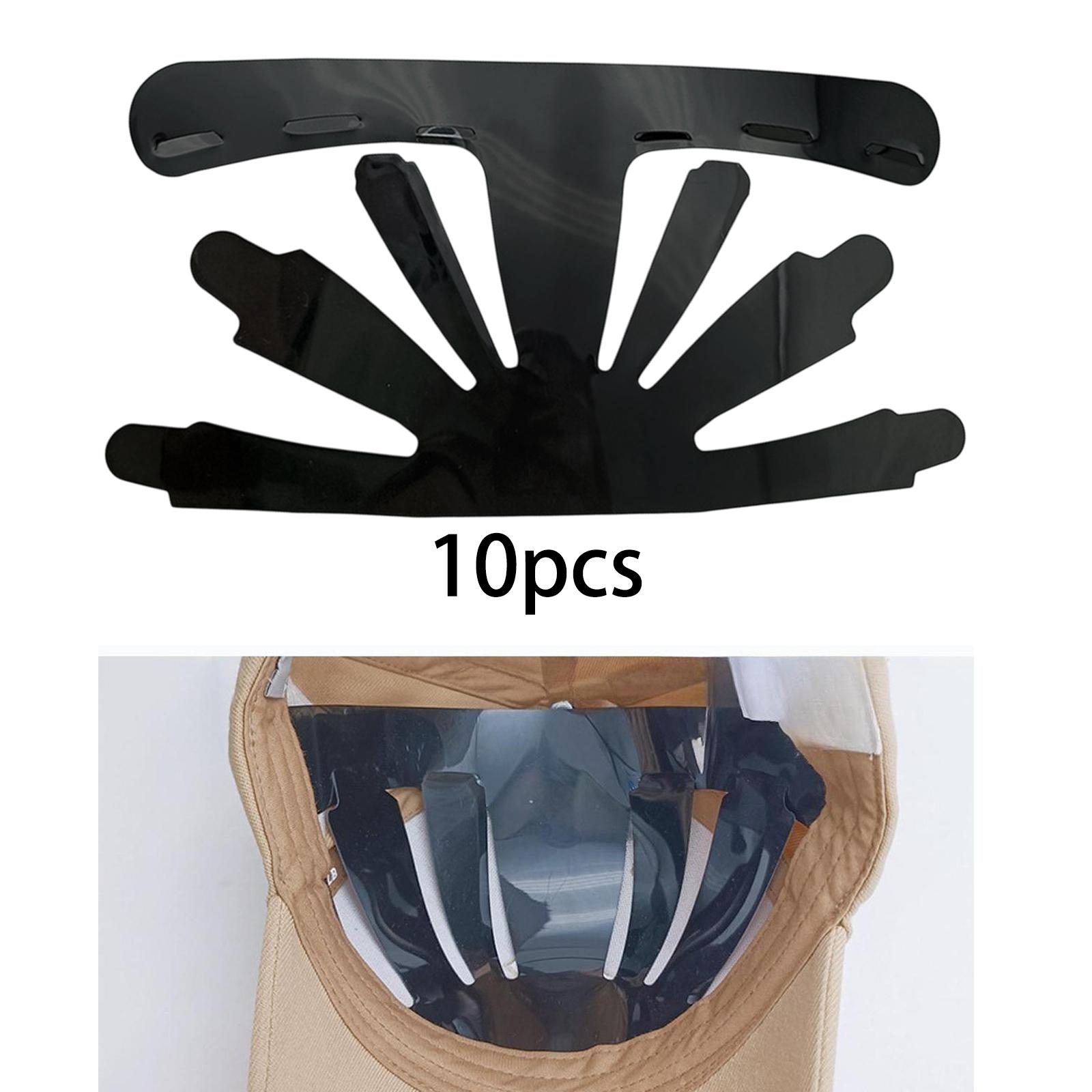 

10 шт. Вставки для бейсболок, Прочная поддержка для шляп, Подкладки для шляп для гольфа для летних спортивных кепок, Женские, Мужские, Дорожная кепка от солнца