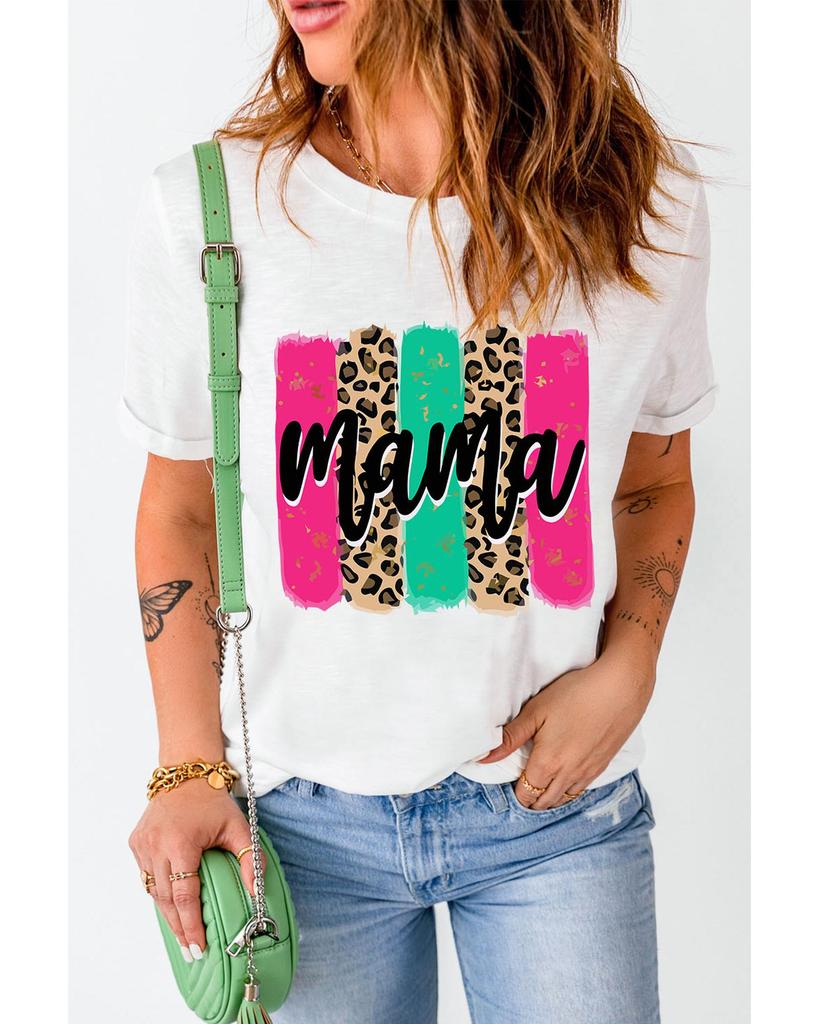 Azura Exchange Leopard Brush Stroke Graphic Print T-Shirt