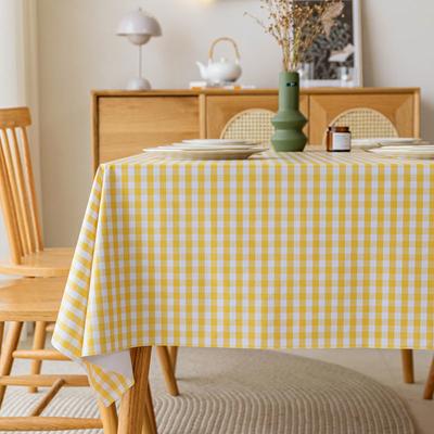 Material de PVC Tela de Mesa Campo Fresco Estampado Cuadros Esterilla de Picnic Pad para Mesa de Comedor Lavable en Casa Mantel Rectangular