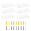 6xClear Acrylic Wall Mounted Display Shelf for Records Clear Acrylic Album Record Holder for Display Record Holder Shelf