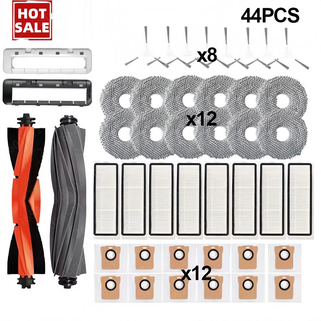 For Xiaomi Robot Vacuum X20 + / X20 Plus Dust Bag Mop Cloth Accessories Main Side Brush Hepa Filter Replacement Parts