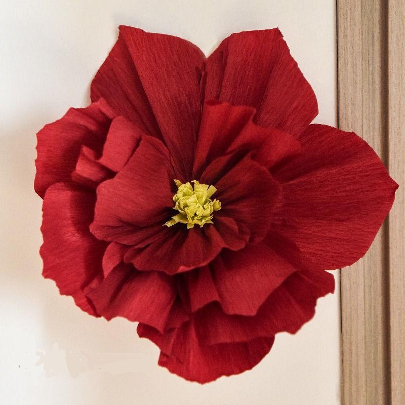 Dreidimensionale gefaltete Papierblumen-Dekoration für Hochzeit und Schlafzimmerwand