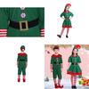 High-quality Fleece Kids Christmas Elf Cosplay Outfit For Creative Xmas Role Play