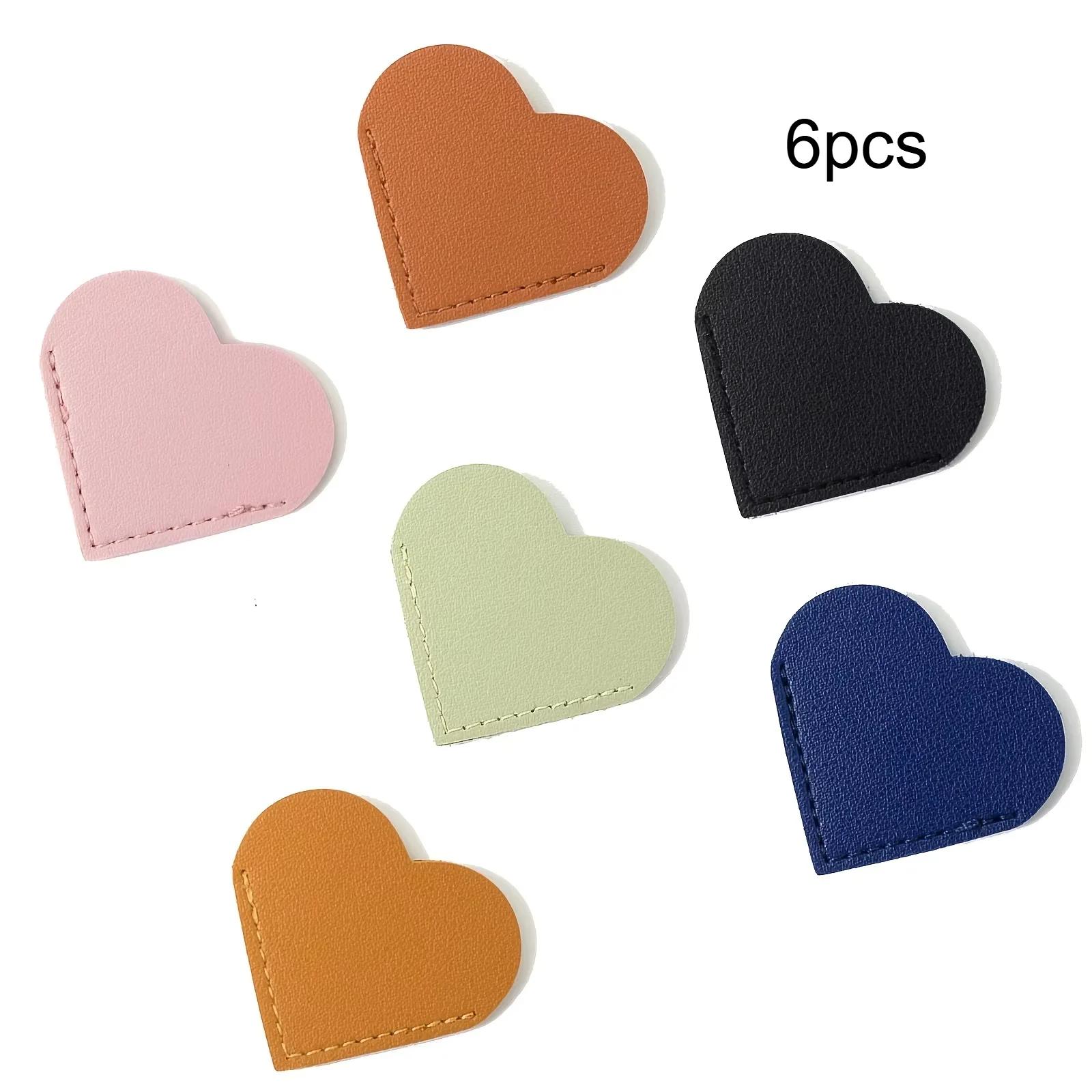 

Top Quality Heart Shape Bookmark PU Bookmarks Pages Marker for Kids Separator Books Teacher Corner Gift Child Protectors Book