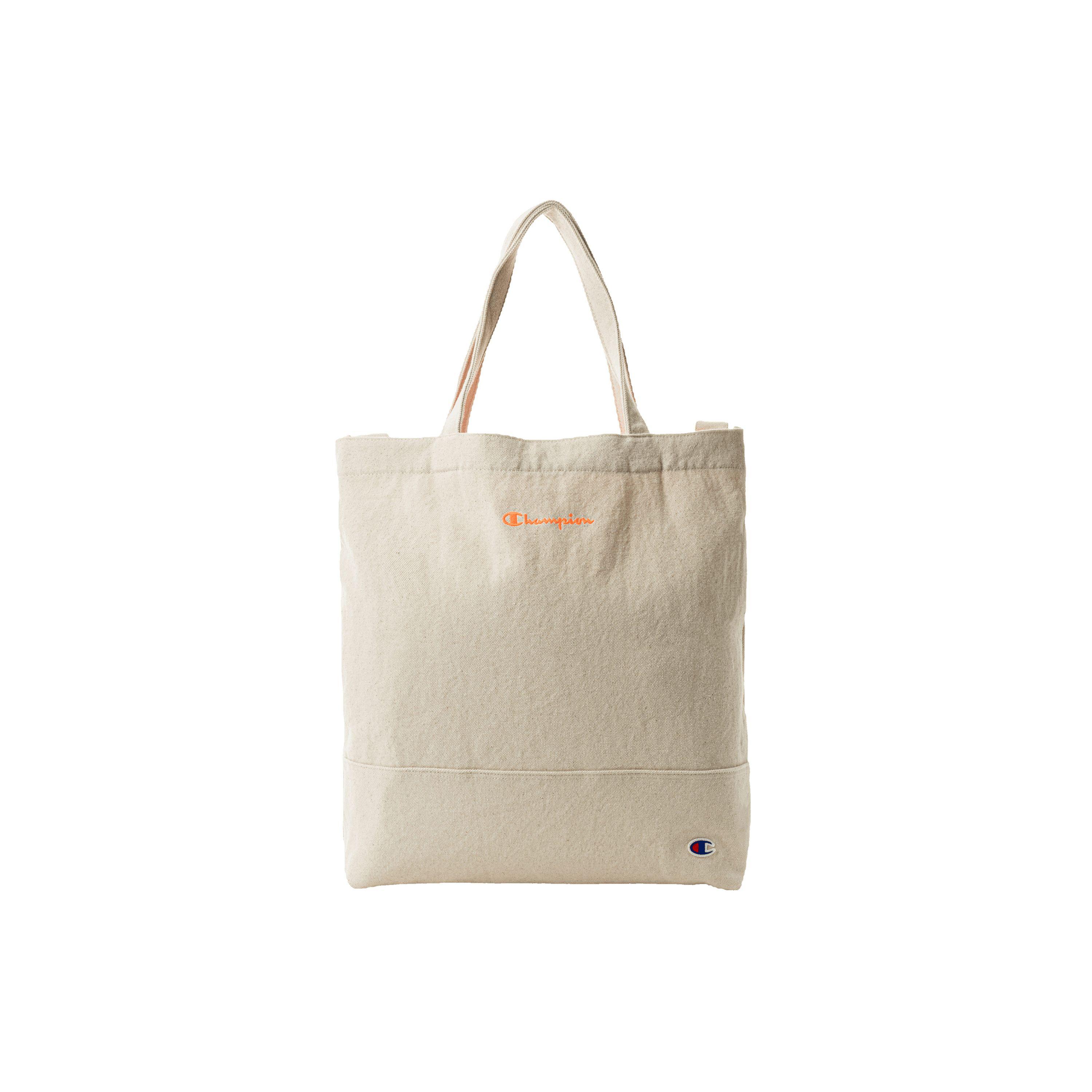 Champion C-Logo Large Capacity Canvas Tote Bag Unisex Tote Bags White C8-S709B1-M101 White