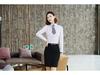 Serge Fabric Professional Summer Skirt Suit: Hip-hugging Short Formal Skirt