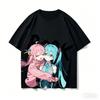 Bocchi der Fels! Anime-Liebhaber-Shirt Ganzjahreskleidung Persönlichkeit Kleidung Große Größen Unisex Neues Modell Paare Heißes Produkt Weich