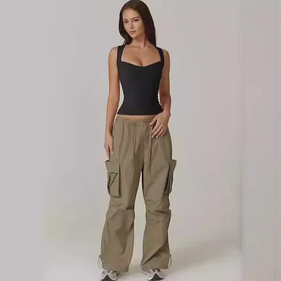 European & American Style Sleeveless Square Neck Crop Top - Casual Hot Girl Vest