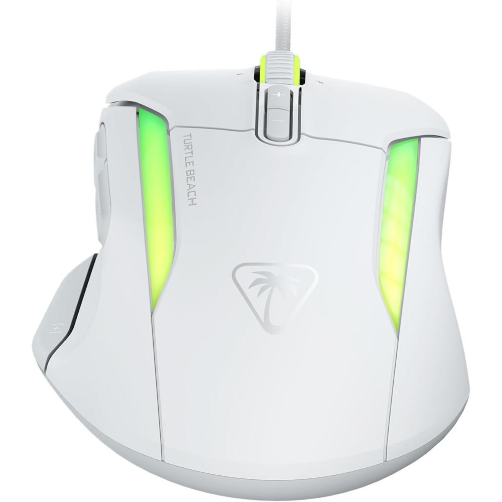 Turtle Beach Wired Gaming Mouse 26k Dpi Sensor Mmo Rts Macro Kone Ii White