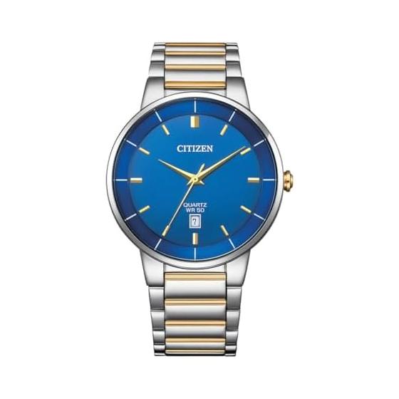 [Citizen] CITIZEN Quartz Men s Watch BI5124-50L Blue Silver x Gold Overseas Model [Parallel Import]