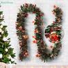 Christmas Tree Tinsel Garland Christmas Decor For Home 2026 Metallic Twist Garland Xmas Ornament New Year Party Decor