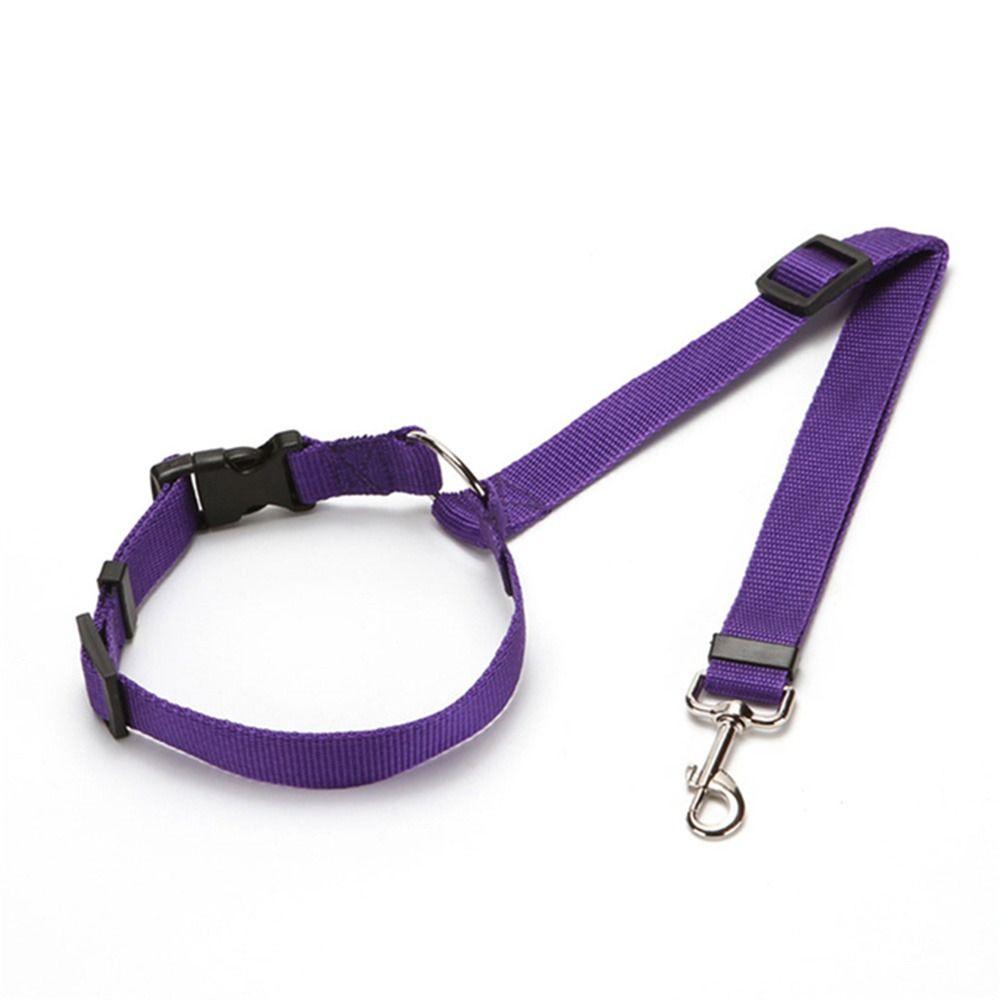 

Safety Traction Rope Safety Belt Pet Accessories Car Seat Belt Pet Seatbelt Leash Dog Collar фиолетовый