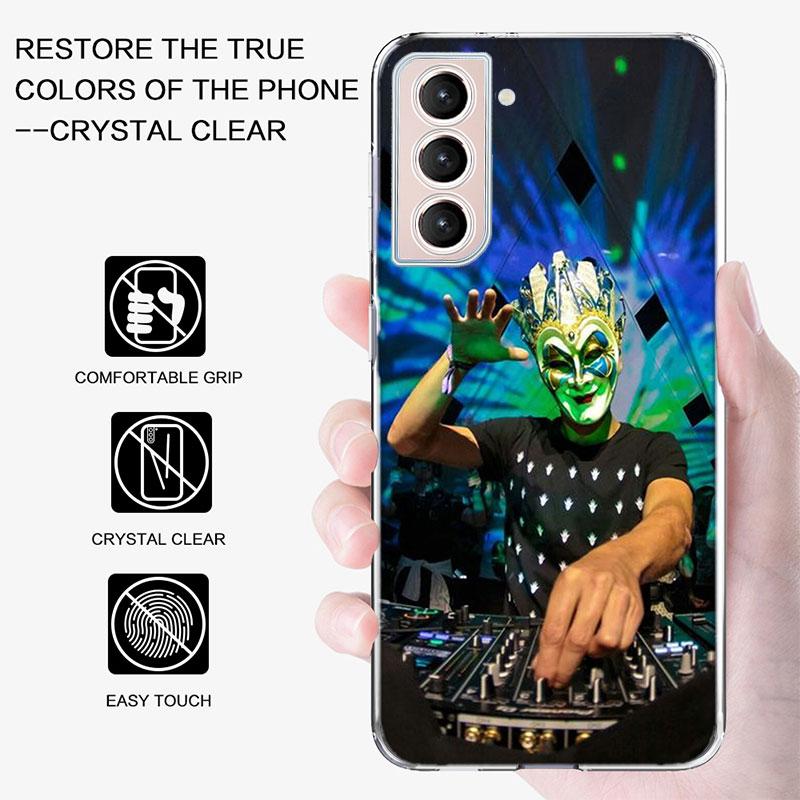 DJ Boris Brejcha Phone Case For Samsung Galaxy S25 Edge S24 S23 FE S21 S20 S10 Plus S22 S26 Ultra Cover Clear Cases TPU Capa She