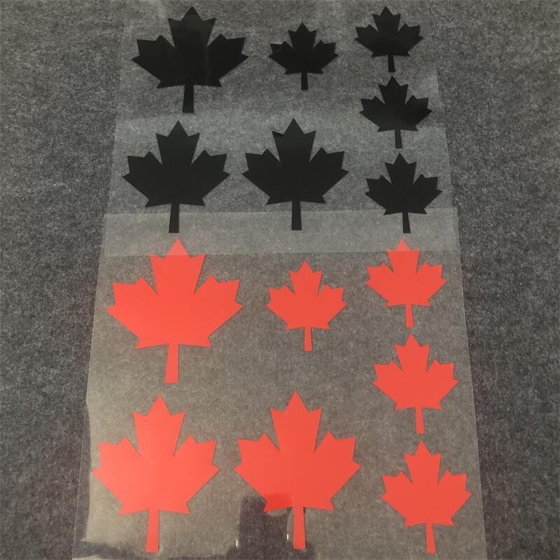 Maple Leaf Reflective Car Stickers, Self-Adhesive Decals to Cover Scratches, Stylish Modification Decor for Auto Body