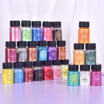 20 ml Perlglanz-Glimmerpulver, Epoxidharz-Pigment-Kits, Farbstoff, Perlenpigment, natürliches Glimmer-Mineralpulver, DIY-Schmuck, Basteln, Kerzen