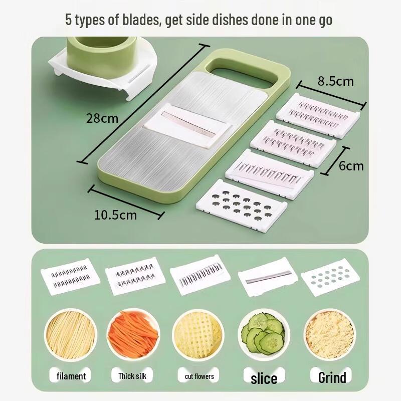 Baijie Multi-functional 5-Blade Vegetable Slicer