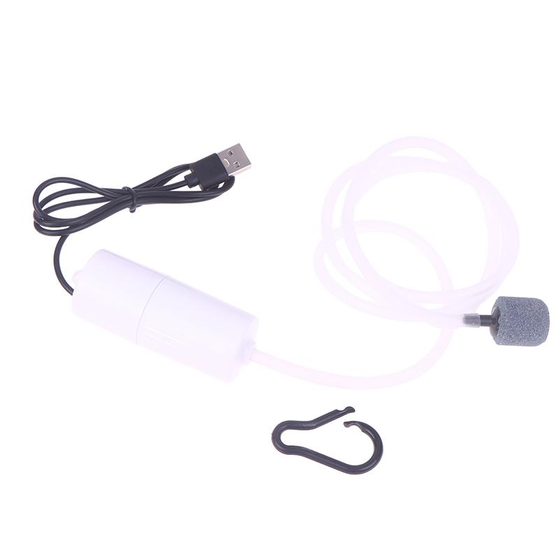 Usb Aquarium Air Pump With Air Stone And Silicone Tube Energy Saving Oxygen Pump For Aquarium Fishing