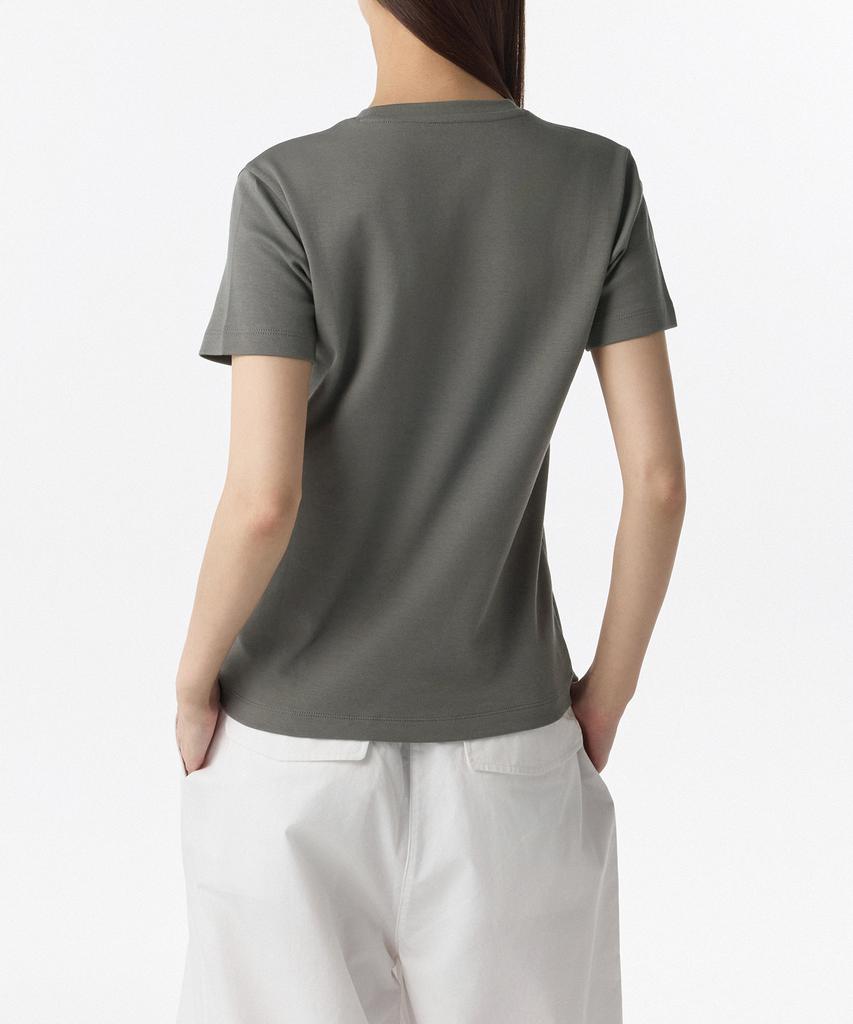 MUSINSA STANDARD WOMAN Women'S Basic Crew Neck T-Shirt [Khaki Gray]