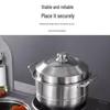 Sulet 304 Stainless Steel Four-Layer Steamer Pot