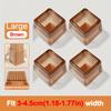 Upgrade Thick Super Wearproof Anti-Slip Granule Chair Leg Caps - Fit 0.79-1.18inch To 1.57-1.97inch Diameters and Widths - Plastic -Silent and Durable